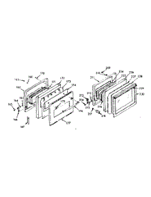 Upper And Lower Oven Door Section & Full Glass Door parts for Kenmore Wall Oven 103.3277041 (1033277041, 103 3277041) from AppliancePartsPros.com