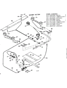 Burner Section parts for Kenmore Range 911.6037342 (9116037342, 911 6037342) from AppliancePartsPros.com