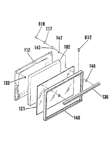 Chrome / Black Glass parts for Kenmore Range 911.3611190 (9113611190, 911 3611190) from AppliancePartsPros.com