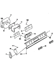 Control Panel parts for Kenmore Range 911.3544090 (9113544090, 911 3544090) from AppliancePartsPros.com