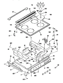 Main Top Section parts for Kenmore Range 911.36655590 (91136655590, 911 36655590) from AppliancePartsPros.com