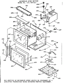 Microwave Oven Section parts for Kenmore Range 103.7897810 (1037897810, 103 7897810) from AppliancePartsPros.com