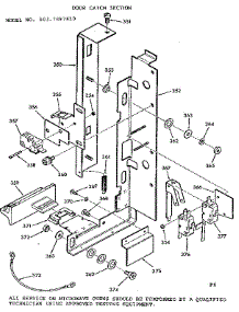 Door Catch Section parts for Kenmore Range 103.7897810 (1037897810, 103 7897810) from AppliancePartsPros.com
