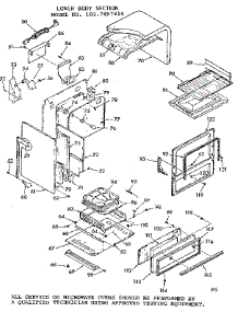 Lower Body Section parts for Kenmore Range 103.7897810 (1037897810, 103 7897810) from AppliancePartsPros.com