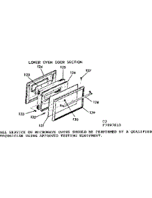 Lower Oven Door Section parts for Kenmore Range 103.7897810 (1037897810, 103 7897810) from AppliancePartsPros.com