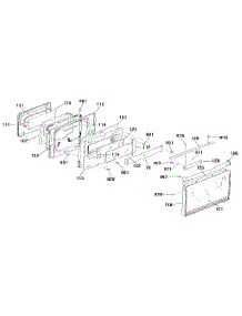 Upper Door Section parts for Kenmore Wall Oven 911.4132990 (9114132990, 911 4132990) from AppliancePartsPros.com