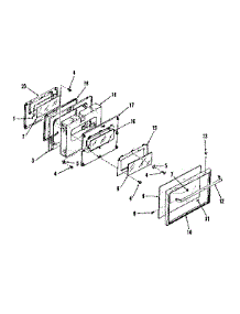 Over Door Section parts for Kenmore Range 911.04698680 (91104698680, 911 04698680) from AppliancePartsPros.com
