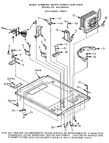 Microwave parts for Kenmore Range 564.8668611 (5648668611, 564 8668611) from AppliancePartsPros.com