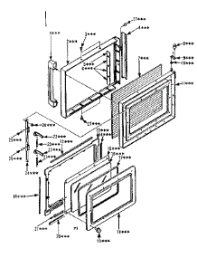 Door Parts parts for Kenmore Range 564.8668611 (5648668611, 564 8668611) from AppliancePartsPros.com
