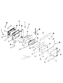 Oven Door Section parts for Kenmore Wall Oven 278.4258492 (2784258492, 278 4258492) from AppliancePartsPros.com