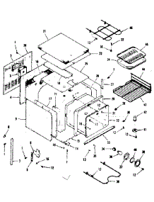 Lower Body Section parts for Kenmore Wall Oven 278.4258492 (2784258492, 278 4258492) from AppliancePartsPros.com