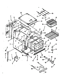 Lower Body Section parts for Kenmore Wall Oven 278.4418491 (2784418491, 278 4418491) from AppliancePartsPros.com