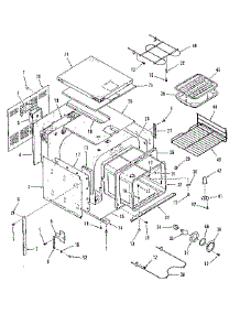 Lower Body Section parts for Kenmore Wall Oven 278.4258690 (2784258690, 278 4258690) from AppliancePartsPros.com