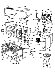 Microwave Body parts for Kenmore Wall Oven 911.41475690 (91141475690, 911 41475690) from AppliancePartsPros.com