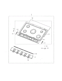 Cooktop Frame parts for Samsung Cooktop NA30N7755TS/AA-00 from AppliancePartsPros.com