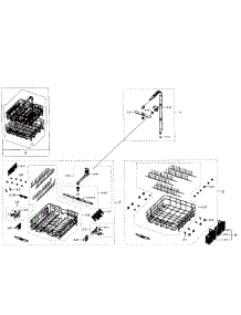Wash Assy parts for Samsung Dishwasher DW80J7550US/AA-00 from AppliancePartsPros.com