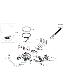 Pump Assy parts for Samsung Dishwasher DW80J7550US/AA-00 from AppliancePartsPros.com