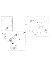 Duct & Burner parts for Samsung Dryer DV42H5000GW/A3-00 from AppliancePartsPros.com