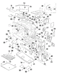 Microwave Body parts for Kenmore Wall Oven 911.4942590 (9114942590, 911 4942590) from AppliancePartsPros.com