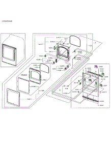 Front / Door parts for Samsung Dryer DV48J7700GW/A2-02 from AppliancePartsPros.com