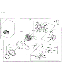 Motor Duct parts for Samsung Dryer DV48J7700GW/A2-02 from AppliancePartsPros.com