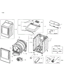 Main Asy parts for Samsung Dryer DV48J7700GW/A2-02 from AppliancePartsPros.com