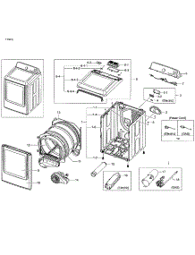 Main Asy parts for Samsung Dryer DV48J7700EW/A2-02 from AppliancePartsPros.com
