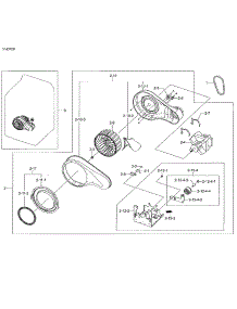Motor Duct parts for Samsung Dryer DV48J7700EW/A2-02 from AppliancePartsPros.com