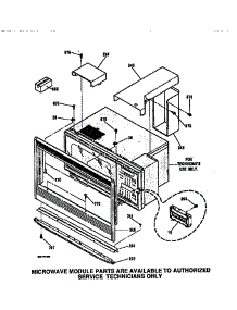 Microwave Enclosure Section parts for Kenmore Wall Oven 911.41475791 (91141475791, 911 41475791) from AppliancePartsPros.com