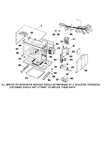 Microwave Body parts for Kenmore Wall Oven 911.49489890 (91149489890, 911 49489890) from AppliancePartsPros.com