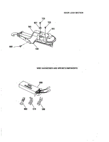 Door Lock / Wire Harness / Components parts for Kenmore Wall Oven 911.49489890 (91149489890, 911 49489890) from AppliancePartsPros.com