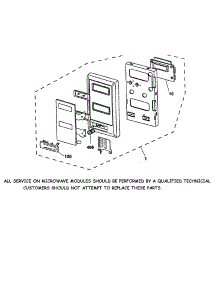 Microwave Control Panel parts for Kenmore Wall Oven 911.49489890 (91149489890, 911 49489890) from AppliancePartsPros.com