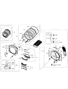 Drum Assy parts for Samsung Dryer DV431AGP/XAA-01 from AppliancePartsPros.com