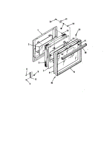 Upper And Lower Door Lining parts for Kenmore Wall Oven 911.3128812 (9113128812, 911 3128812) from AppliancePartsPros.com