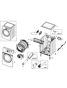 Main Assy parts for Samsung Dryer DV363EWBEUF/A1-00 from AppliancePartsPros.com