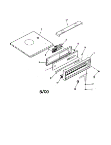 Control Panel parts for Kenmore Wall Oven 911.3118892 (9113118892, 911 3118892) from AppliancePartsPros.com