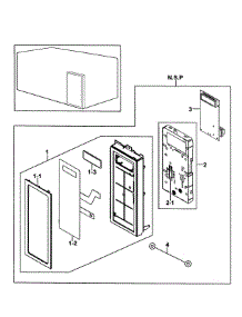 Control Box parts for Samsung Microwave SMH7187STG/XAA-00 from AppliancePartsPros.com