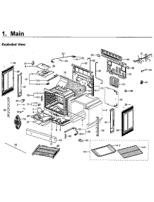 Main Asy parts for Samsung Range NX58F5700WS/AA-04 from AppliancePartsPros.com