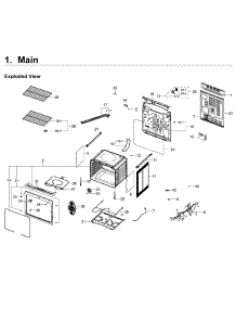 Main Asy parts for Samsung Range NE59J3420SW/AA-06 from AppliancePartsPros.com