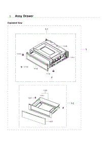 Drawer parts for Samsung Range NE59J3420SW/AA-06 from AppliancePartsPros.com