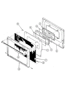 Door parts for Kenmore Wall Oven 11111 from AppliancePartsPros.com