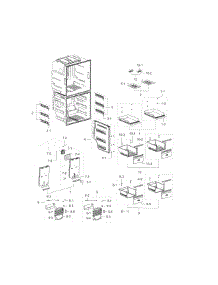 Freezer parts for Samsung Refrigerator RF28K9070SR/AA-00 from AppliancePartsPros.com