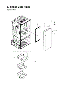 Fridge Door R parts for Samsung Refrigerator RF26J7500SR/AA-02 from AppliancePartsPros.com
