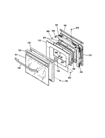 Door Section parts for Kenmore Wall Oven 911.47189991 (91147189991, 911 47189991) from AppliancePartsPros.com