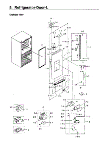 Fridge Door Lt parts for Samsung Refrigerator RF30KMEDBSR/AA-03 from AppliancePartsPros.com