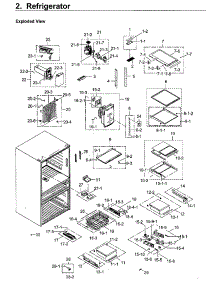 Fridge parts for Samsung Refrigerator RF30KMEDBSR/AA-03 from AppliancePartsPros.com