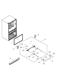 Freezer Door parts for Samsung Refrigerator RF28HMEDBSR/AA-11 from AppliancePartsPros.com