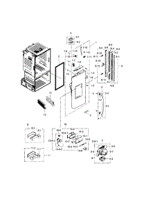 Frdige Door L parts for Samsung Refrigerator RF23HCEDBWW/AA-07 from AppliancePartsPros.com