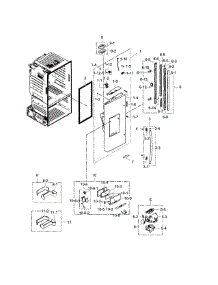 Fridge Door L parts for Samsung Refrigerator RF23HCEDTSR/AA-03 from AppliancePartsPros.com