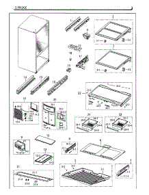 Fridge parts for Samsung Refrigerator RF260BEAESG/AA-01 from AppliancePartsPros.com